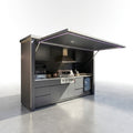 Outdoor Kitchen BBQ Pod Built for Luxury Entertaining, Stainless Steel Construction, Moisture Resistant